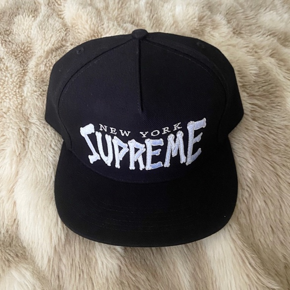 Supreme 2021 Bones Logo 5-Panel Hat